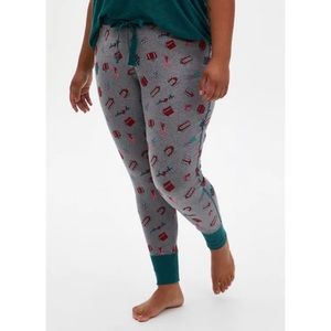 🆕 Grey Presents Drawstring Sleep Pants Pajamas 1 1X 14 16 NWT Torrid
